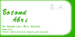 botond abri business card